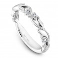 Noam Carver White Gold Stackable Ring With 6 Round Diamonds