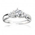 Me278-14k White Gold Semi Mount Engagement Ring From Nostalgic Collection