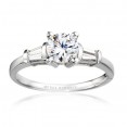 Me810-14k White Gold Semi Mount Engagement Ring From Nostalgic Collection