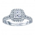 Rm1417cu-14k White Gold Halo Semi Mount Engagement Ring