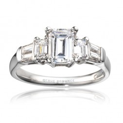 Rm456-14k White Gold Semi Mount Engagement Ring From Nostalgic Collection