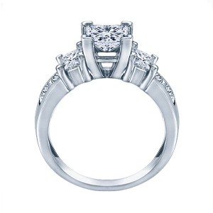 Rm500-14k White Gold Semi Mount Engagement Ring From Nostalgic Collection