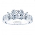 Rm500-14k White Gold Semi Mount Engagement Ring From Nostalgic Collection