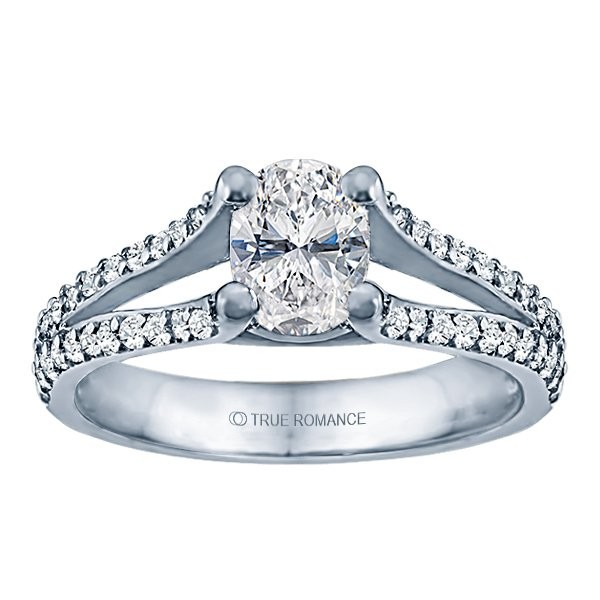 Rm999v-14k White Gold Classic Semi Mount Engagement Ring