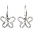 Diamond Butterfly Earrings (.40ct)
