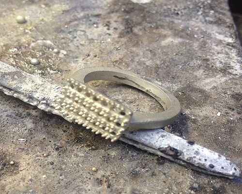 Triple Row Diamond Ring
