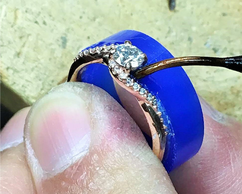 Matching Wedding Band For One of a Kind Engagement Ring